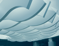 异形造型板铝天花吊顶空间效果图B